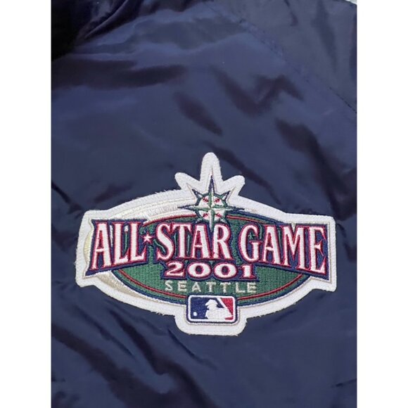Vintage Majestic 2001 All Star Game Seattle Full Zip Windbreaker Jacket Size XL - Picture 2 of 4